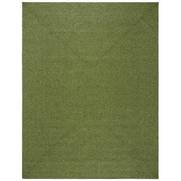 Safavieh 9 X 12 Ft. Large Rectangle Braided- Green Hand Made Rug - BRD315A-9