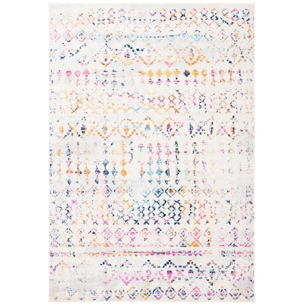 Safavieh 3 x 5 ft. Tulum Contemporary Rectangle Power Loomed Rug - Ivory & Gold - TUL240F-3