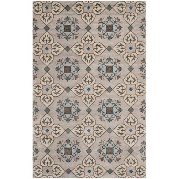 Safavieh 4 x 6 ft. Small Rectangle Contemporary Wyndham Beige and Multi Hand Tufted Rug - WYD617A-4
