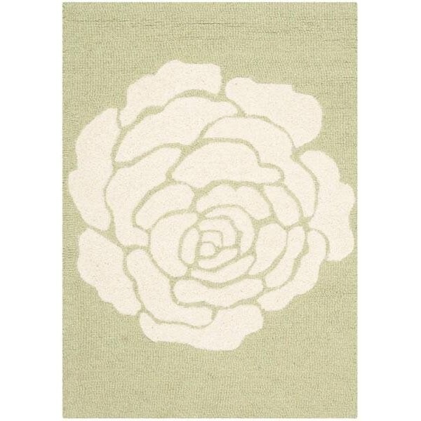 Safavieh 3 x 5 ft. Cambridge Hand Tufted Small Rectangle Area RugLime & Ivory - CAM782N-3