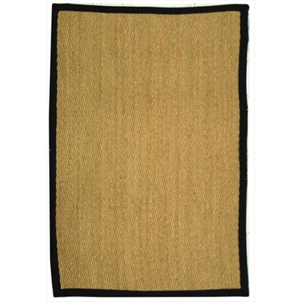 Safavieh 2 ft. 6 in. x 20 ft. Runner Casual Natural and Black Natural Fiber Rug - NF115C-220