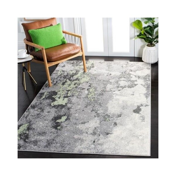 Safavieh 8 x 10 ft. Adirondack Contemporary Rectangle Power Loomed Rug Green & Gray - ADR134F-8