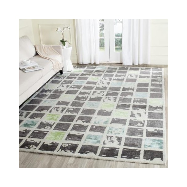Safavieh Bella Hand Tufted Runner Rug, Grey and Ivory - 2 ft.-3 in. x 9 ft. - BEL130B-29