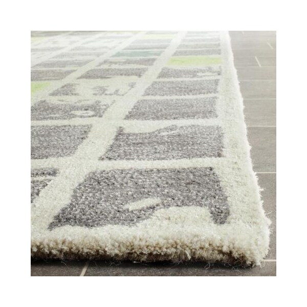 Safavieh Bella Hand Tufted Runner Rug, Grey and Ivory - 2 ft.-3 in. x 9 ft. - BEL130B-29
