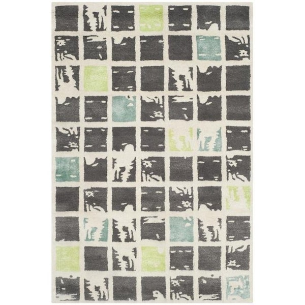 Safavieh Bella Hand Tufted Runner Rug, Grey and Ivory - 2 ft.-3 in. x 9 ft. - BEL130B-29
