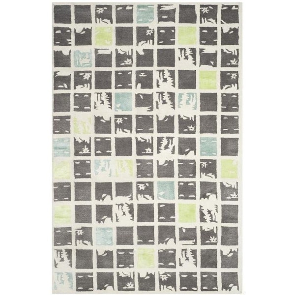 Safavieh Bella Hand Tufted Runner Rug, Grey and Ivory - 2 ft.-3 in. x 9 ft. - BEL130B-29