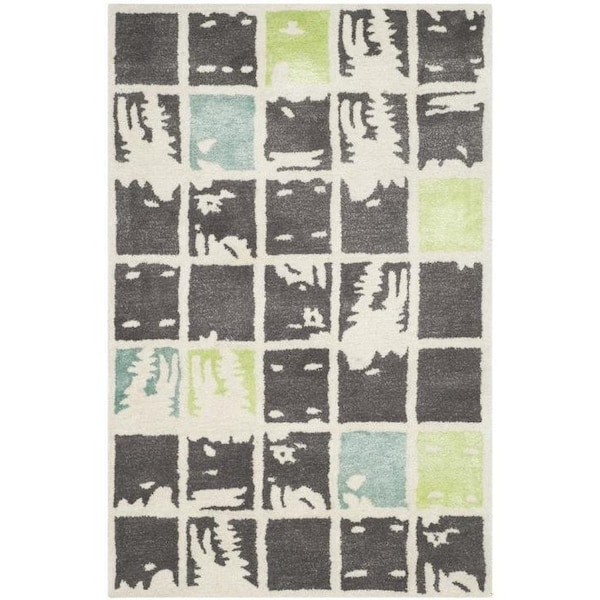 Safavieh Bella Hand Tufted Runner Rug, Grey and Ivory - 2 ft.-3 in. x 9 ft. - BEL130B-29