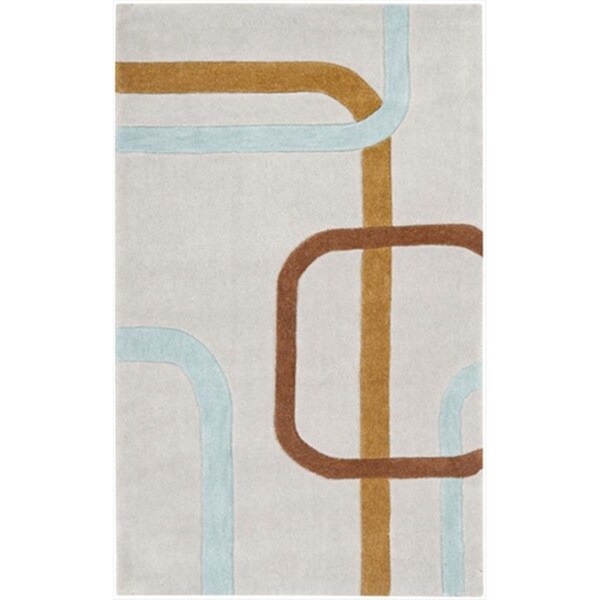 Safavieh 4 x 6 ft. Small Rectangle Contemporary Modern Art Multi Hand Tufted Rug - MDA618A-4