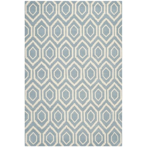 Safavieh Chatham Hand Tufted Runner Rug- Blue - Ivory- 2 ft. 3 in. x 7 ft. - CHT731B-27