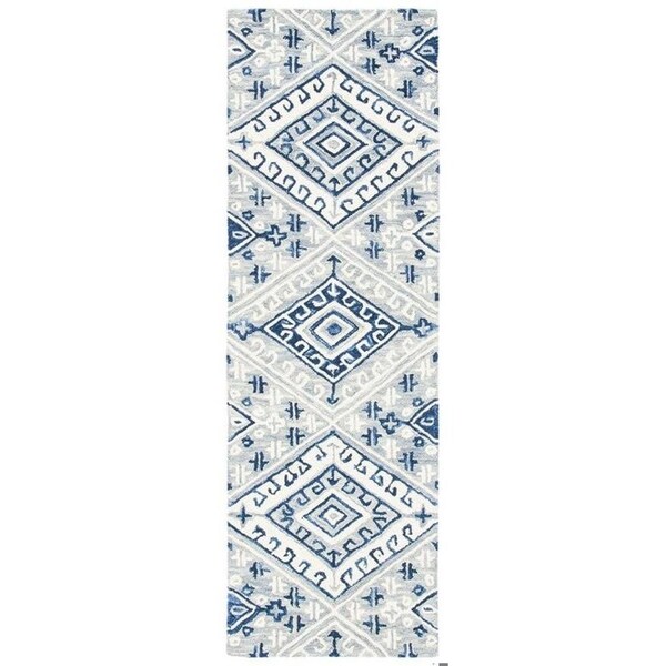 Safavieh Aspen Hand Tufted Square Area RugGrey & Navy 7 x 7 ft. - APN826F-7SQ