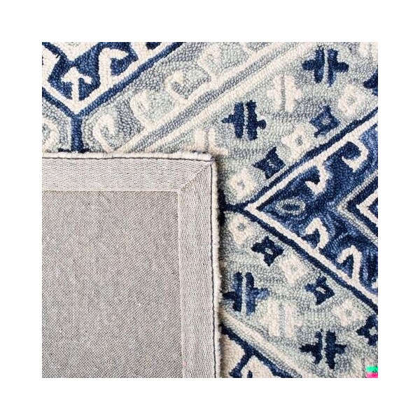 Safavieh Aspen Hand Tufted Square Area RugGrey & Navy 7 x 7 ft. - APN826F-7SQ