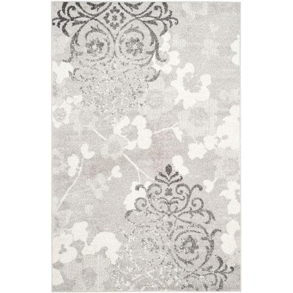 Safavieh Adirondack Runner Area Rug, Silver and Ivory - 2 ft. - 6 in. x 12 ft. - ADR114B-212