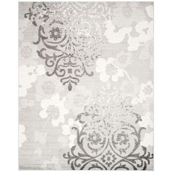 Safavieh Adirondack Runner Area Rug, Silver and Ivory - 2 ft. - 6 in. x 12 ft. - ADR114B-212