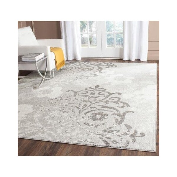 Safavieh Adirondack Runner Area Rug, Silver and Ivory - 2 ft. - 6 in. x 12 ft. - ADR114B-212