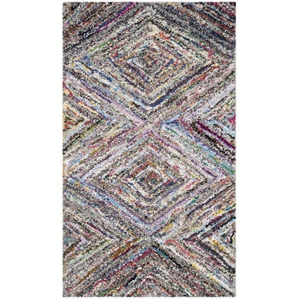 Safavieh 4 x 6 ft. Small Rectangle Contemporary Nantucket Multicolor Hand Tufted Rug - NAN314A-4