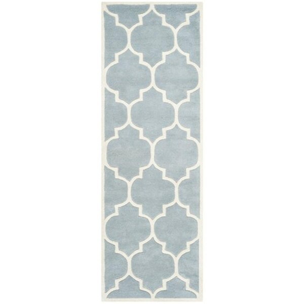 Safavieh Chatham Hand Tufted Accent Rug- Blue - Ivory- 2 x 3 ft. - CHT733B-2