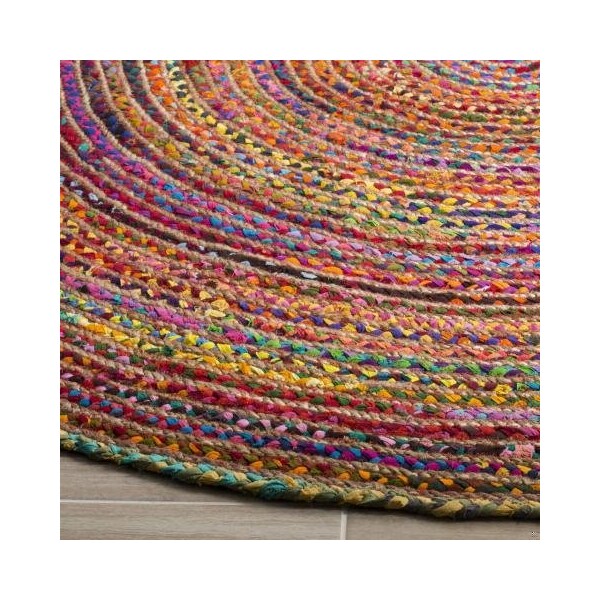 Safavieh Cape Cod Hand Woven Runner Rug, Red and Multi Color - 2 ft.-3 in. x 12 ft. - CAP202A-212