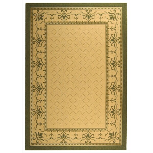 Safavieh 2 Ft. X 3 Ft. - 7 In. Accent- Indoor - Outdoor Courtyard Natural Olive Machine Made Rug - CY0901-1E01-2