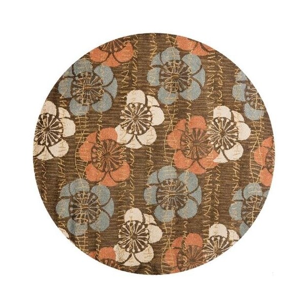 Safavieh 2 ft.-6 in. x 4 ft. Blossom Hand Hooked Accent Area Rug, Brown and Multicolor - BLM923A-24