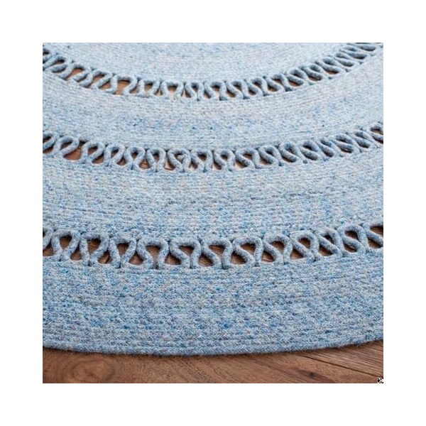 Safavieh 3 x 3 ft. Cape Cod Round Area Rug, Blue - CAP221M-3R