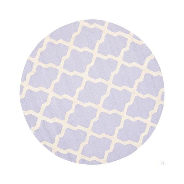 Safavieh 3 x 5 ft. Small Rectangle Transitional Cambridge- Lavender and Ivory Hand Tufted Rug - CAM121C-3