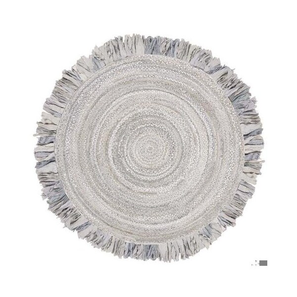 Safavieh Braided Global Round Hand-Woven RugsLight Grey 3 x 3 ft. - BRD451F-3R