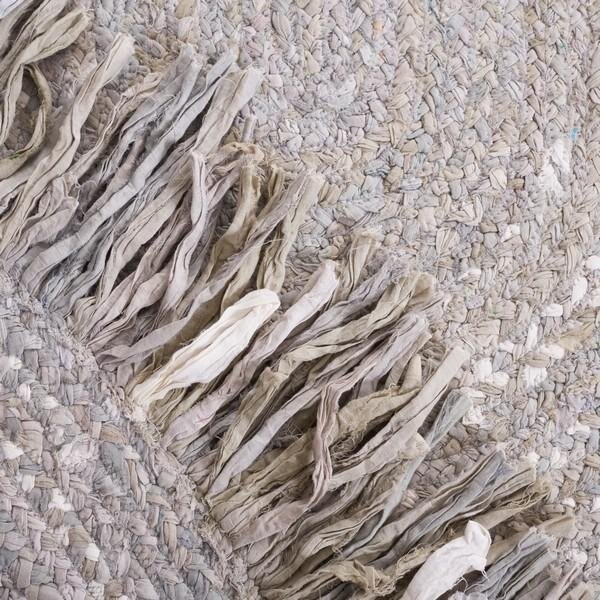Safavieh Braided Global Round Hand-Woven RugsLight Grey 3 x 3 ft. - BRD451F-3R
