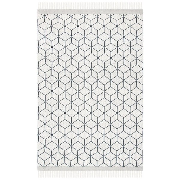 Safavieh 8 x 10 ft. Vermont Contemporary Hand Loomed Rectangle Rug, Ivory - VRM309A-8