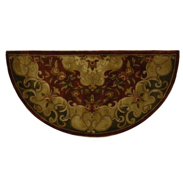 Safavieh Classic Hand Tufted Area RugRust & Green 2 ft. 3 in. x 4 ft. - CL234A-24HM