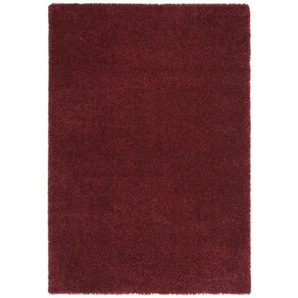 Safavieh 9 x 12 ft. August Shag 900 Power-Loomed Rectangle Rug Burgundy - AUG900S-9