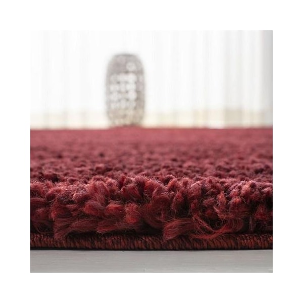 Safavieh 9 x 12 ft. August Shag 900 Power-Loomed Rectangle Rug Burgundy - AUG900S-9
