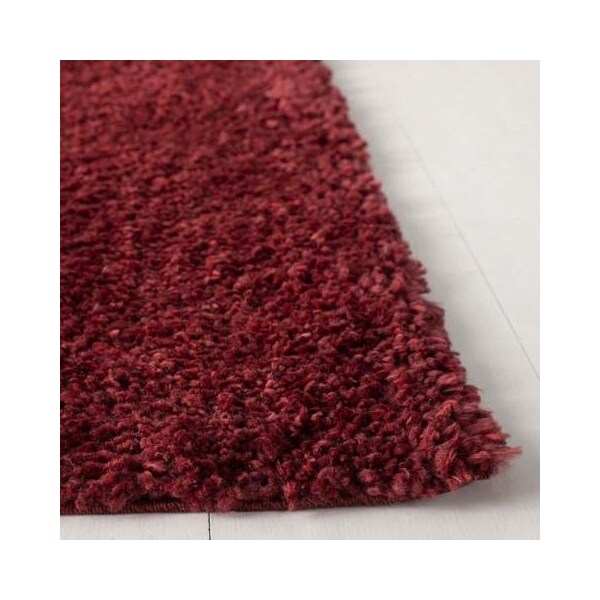 Safavieh 9 x 12 ft. August Shag 900 Power-Loomed Rectangle Rug Burgundy - AUG900S-9