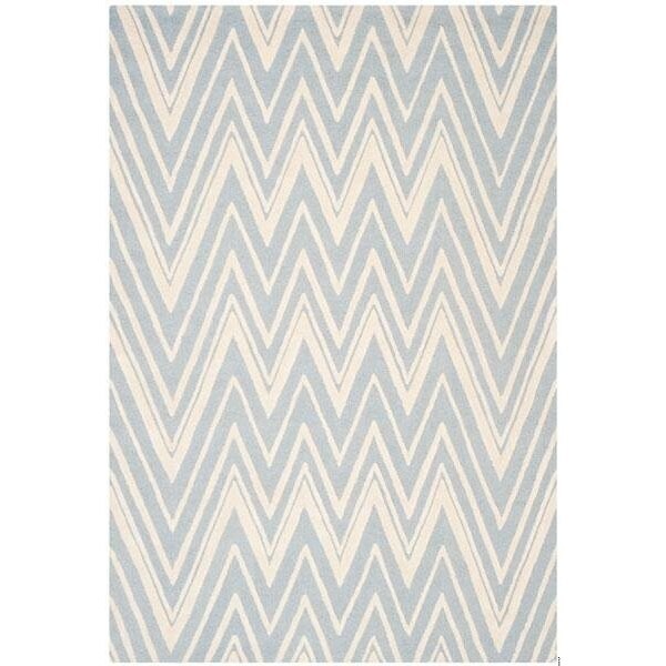 Safavieh Cambridge Hand Tufted Rectangle Rug- Blue - Ivory- 2 ft. 6 in. x 10 ft. - CAM711B-210