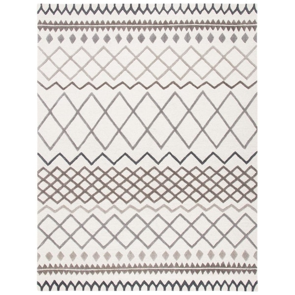 Safavieh 6 x 6 ft. Square Glamour Hand Tufted Rug Ivory & Grey - GLM634A-6SQ