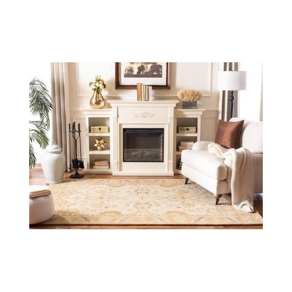 Safavieh 2 x 3 ft. Accent Traditional Anatolia- Silver and Light Brown Hand Tufted Rug - AN558B-2