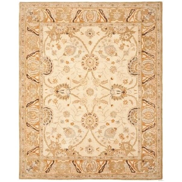 Safavieh 2 x 3 ft. Accent Traditional Anatolia- Silver and Light Brown Hand Tufted Rug - AN558B-2