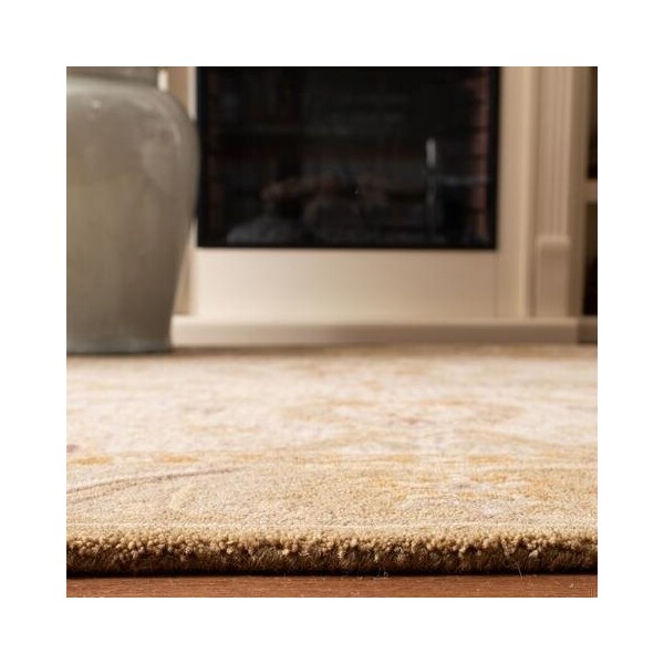 Safavieh 2 x 3 ft. Accent Traditional Anatolia- Silver and Light Brown Hand Tufted Rug - AN558B-2