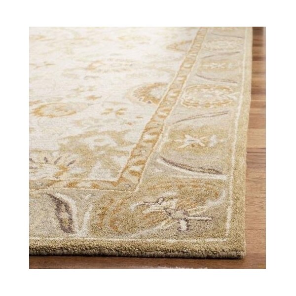 Safavieh 2 x 3 ft. Accent Traditional Anatolia- Silver and Light Brown Hand Tufted Rug - AN558B-2
