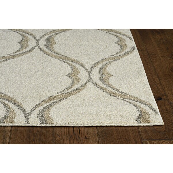 Homeroots 23 x 45 in. Sand Polypropylene Rug - 375013