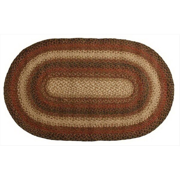 Homespice Decor Russet Hudson Jute Braided Rugs - Oval - set of 13 - 596048