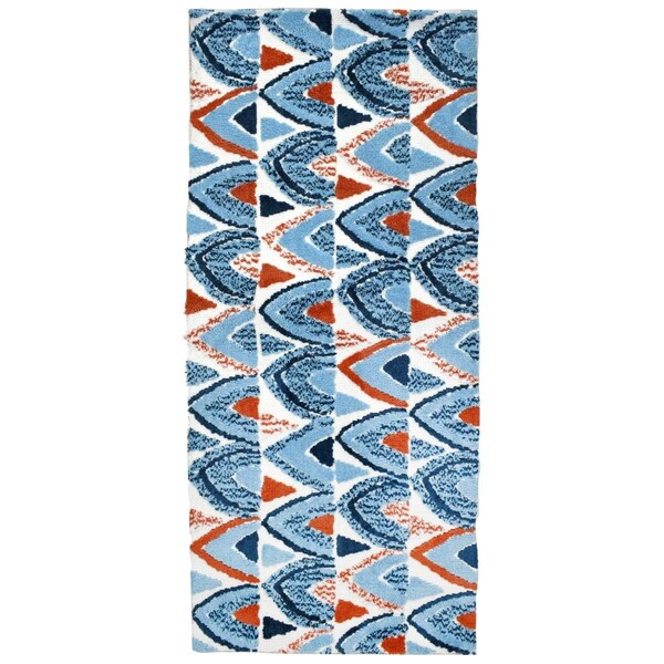 Perspectiva 26 x 60 in. Ocean Vibe Indoor Area Rug - PE2586448