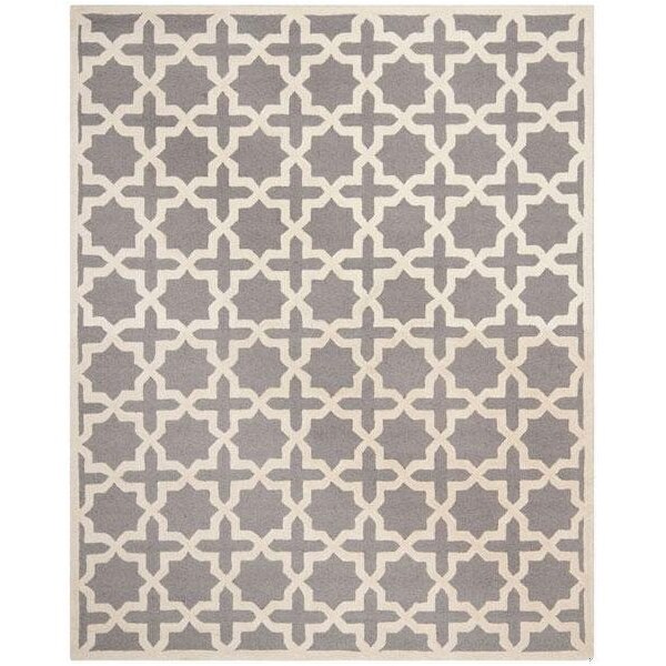 Safavieh Cambridge Square RugSilver & Ivory 4 x 4 ft. - CAM125D-4SQ