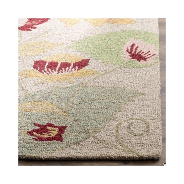 Safavieh 2 x 3 ft. Accent Country and Floral Blossom- Ivory and Multi Hand Hooked Rug - BLM786A-2