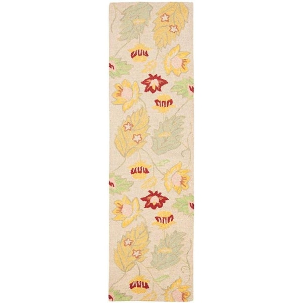 Safavieh 2 x 3 ft. Accent Country and Floral Blossom- Ivory and Multi Hand Hooked Rug - BLM786A-2