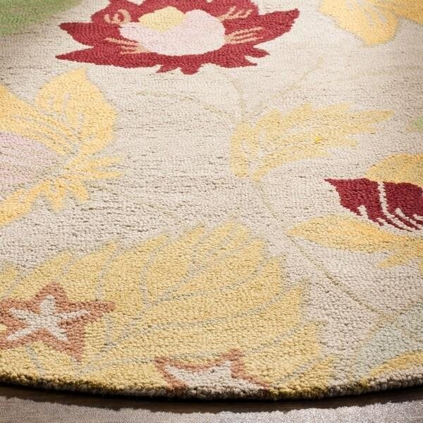Safavieh 2 x 3 ft. Accent Country and Floral Blossom- Ivory and Multi Hand Hooked Rug - BLM786A-2