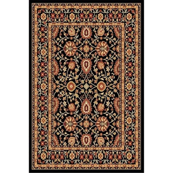 Dynamic Rugs Yazd 7.10 x 10.10 2803-090 Rug - Black-Black - YA9122803090