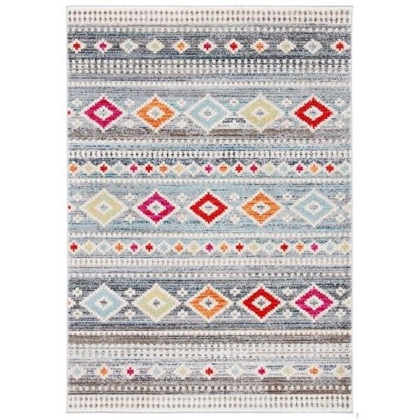 Safavieh Rectangular Adirondack Global Area RugLight Grey & Ivory 9 x 12 ft. - ADR276F-9