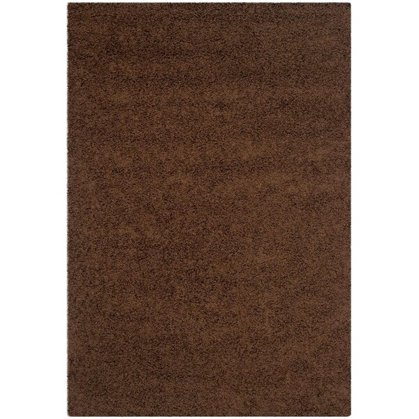 Safavieh 2 ft.-3 in. x 8 ft. Rectangle Athens Shag Power Loomed RugBrown - SGA119A-28