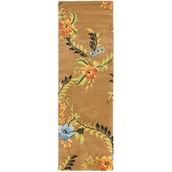 Safavieh 2 ft. 6 x 8 ft. Runner Contemporary Soho Brown and Multi Color Hand Tufted Rug - SOH734A-28