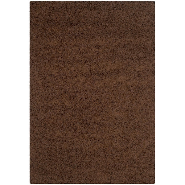 Safavieh 6 x 9 ft. Medium Rectangle Athens Shag Power Loomed RugBlack - SGA119K-6
